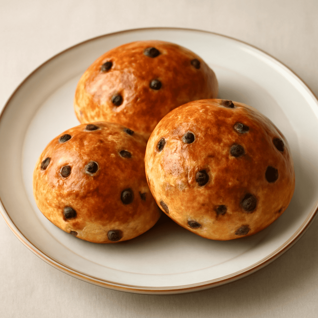 Panini dolci con gocce di cioccolato