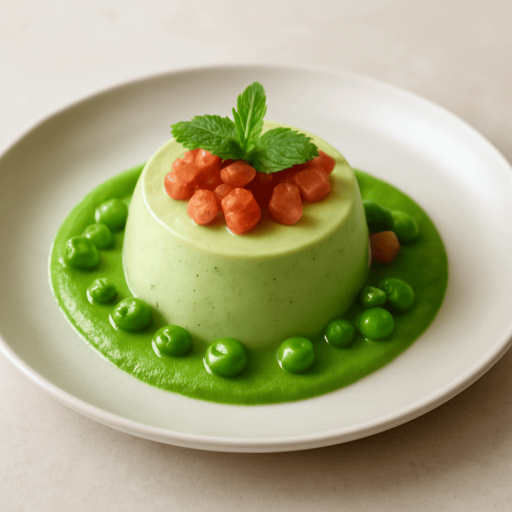 PANNA COTTA AI PISELLI