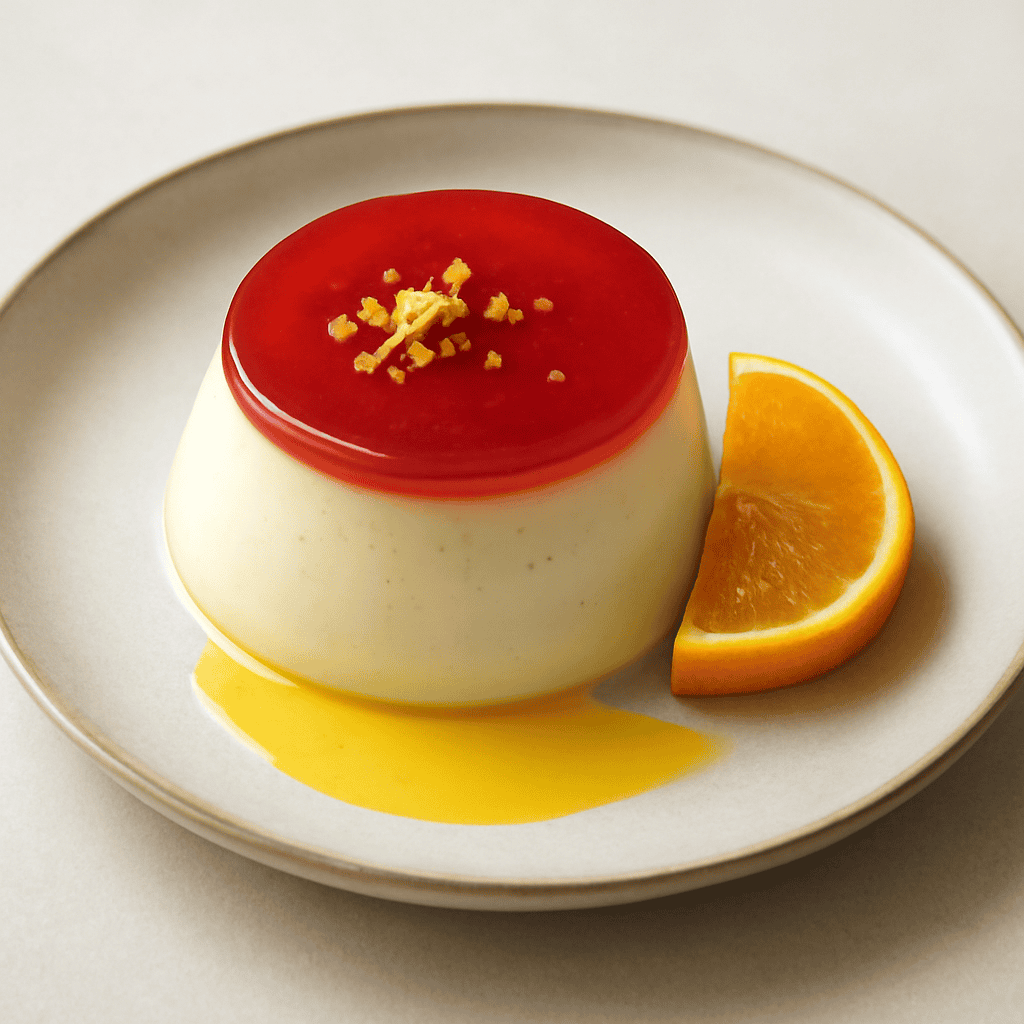 Panna cotta al limoncello con gelatina di frutta