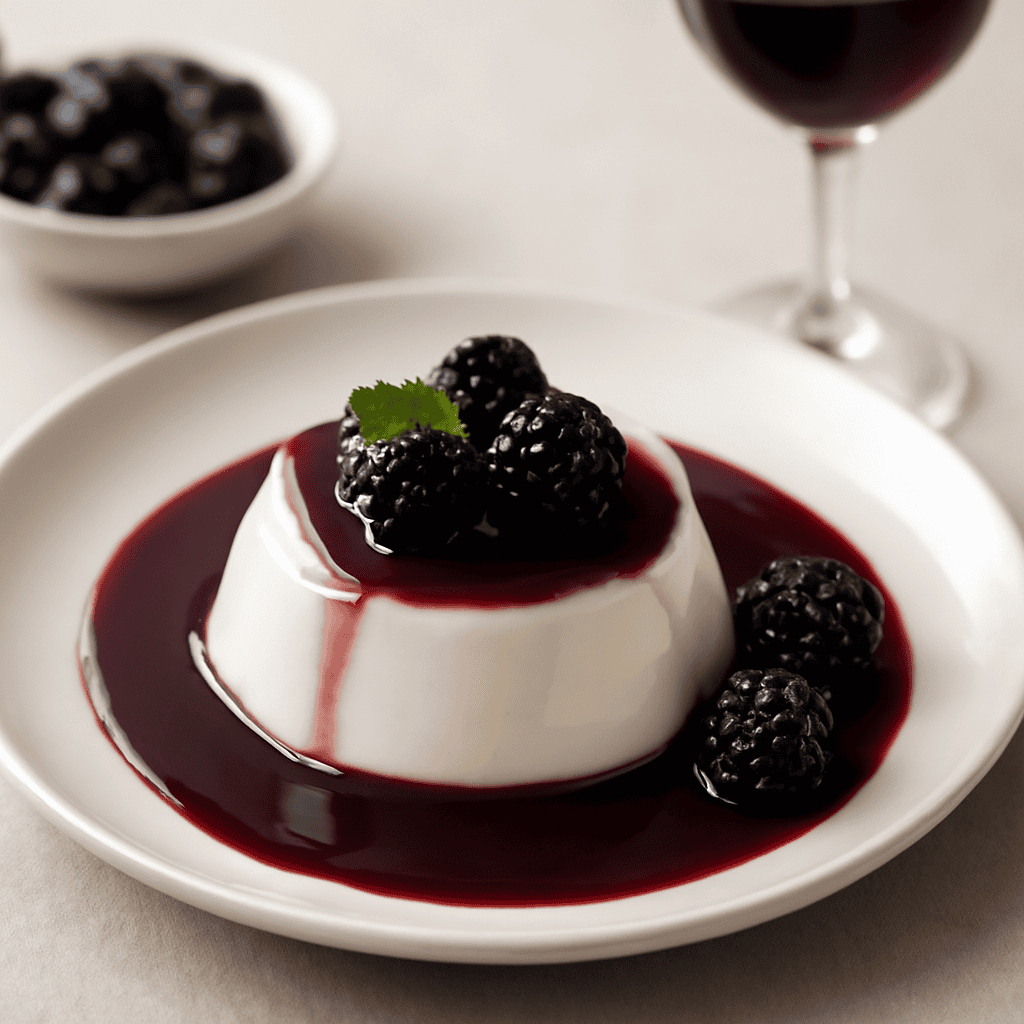 panna cotta al vino rosso