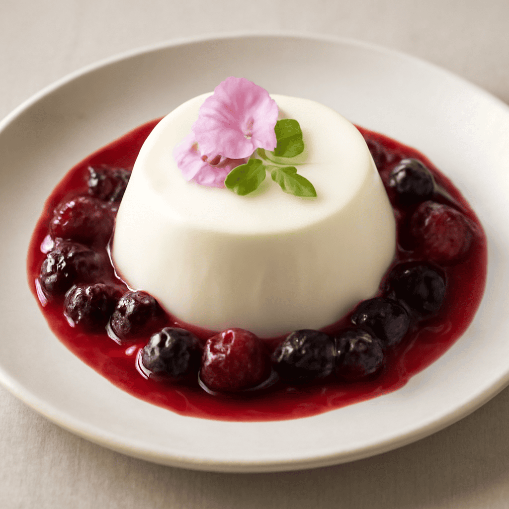 Panna Cotta alla Malva Rosa