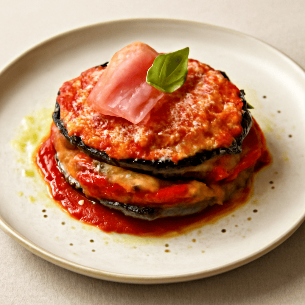 parmigiana gourmet di melanzana
