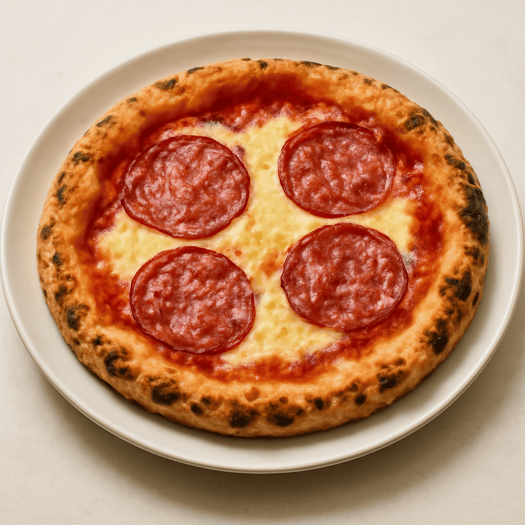 Pizza napoletana al salame piccante