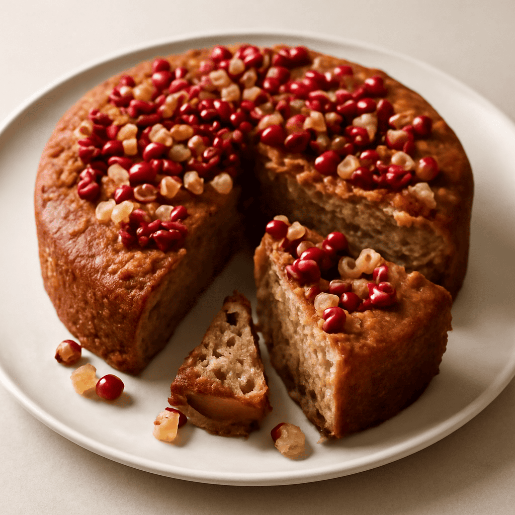 plumcake al melograno noci e miele