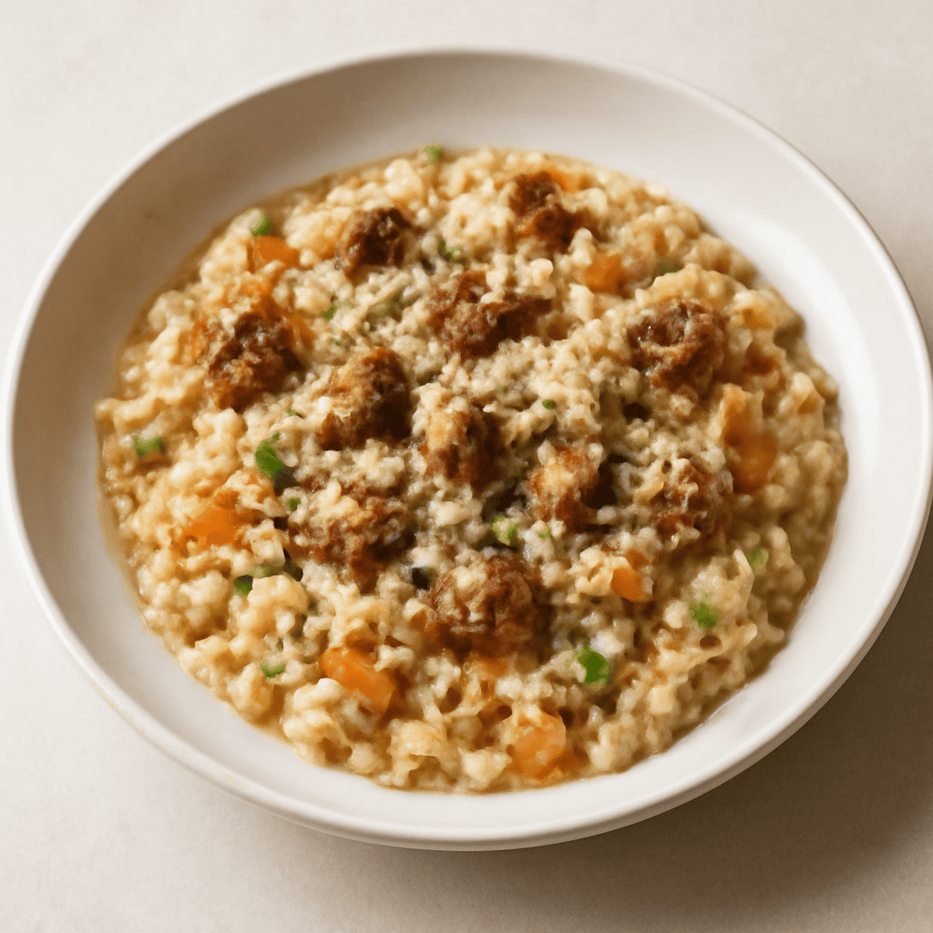 risotto invernale con salsiccia umbra