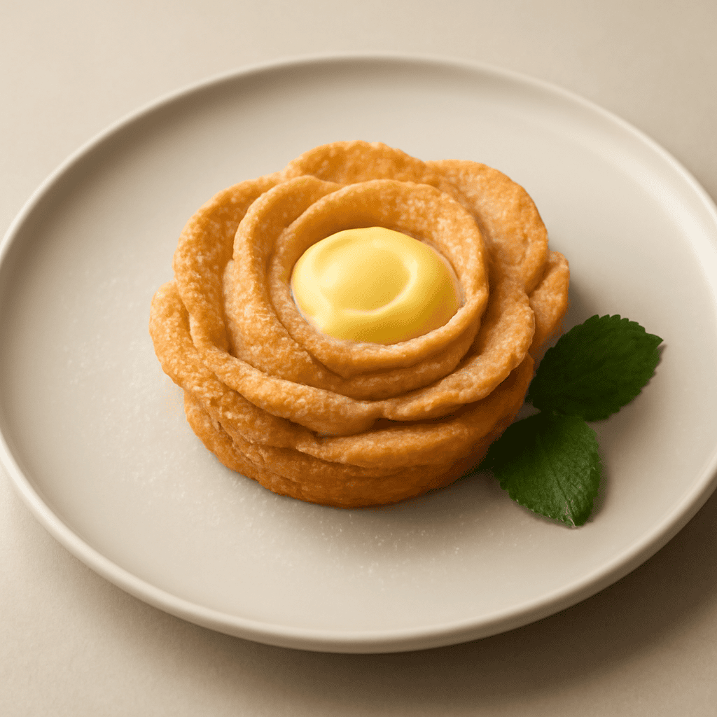 ROSA DI SABLÈ CON CUORE DI CREMA LIMONE E MENTA