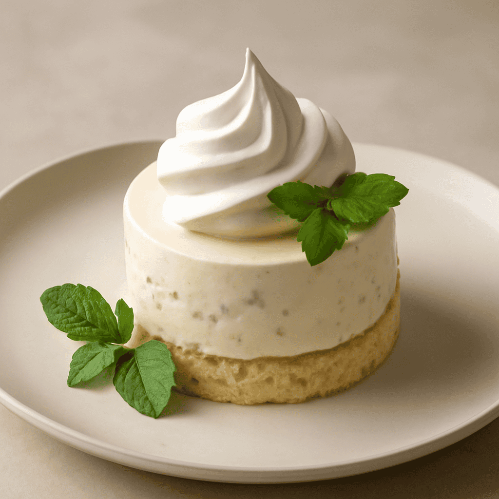 Semifreddo al cioccolato bianco e menta