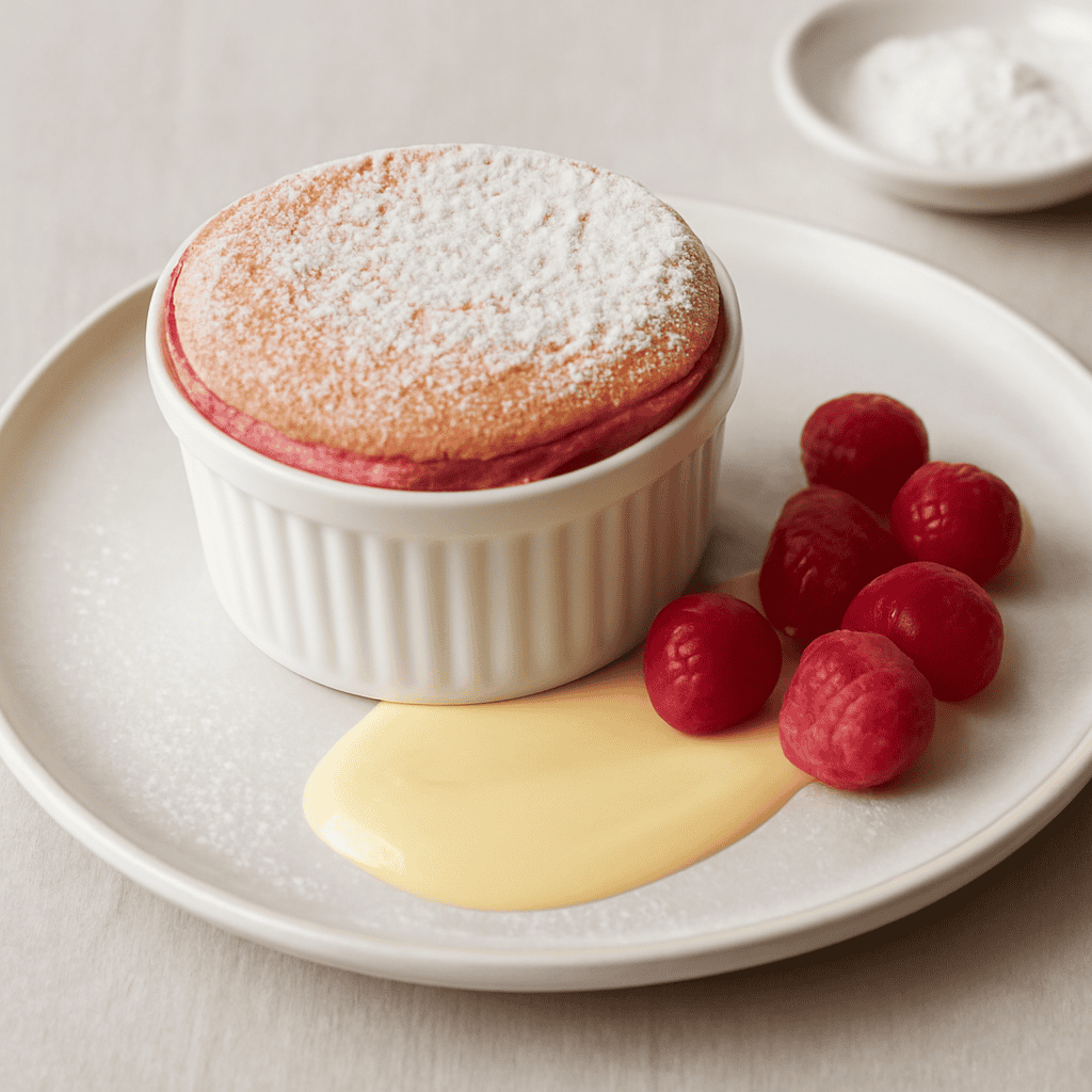 Soufflé di lamponi
