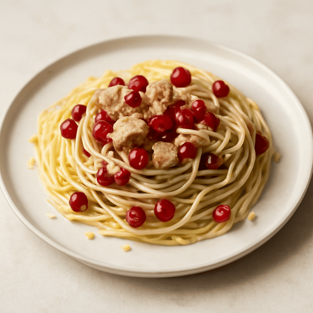 Spaghetti tonno e ribes