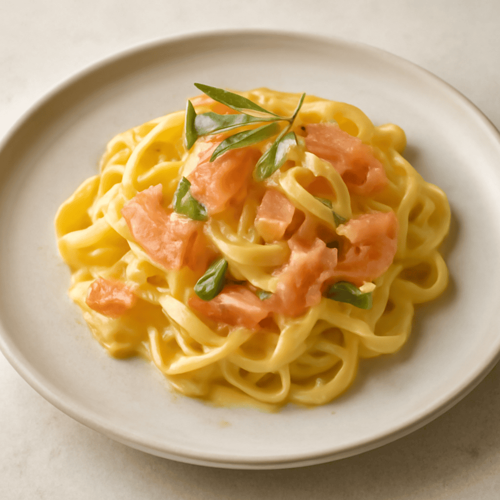 Tagliatelle al salmone