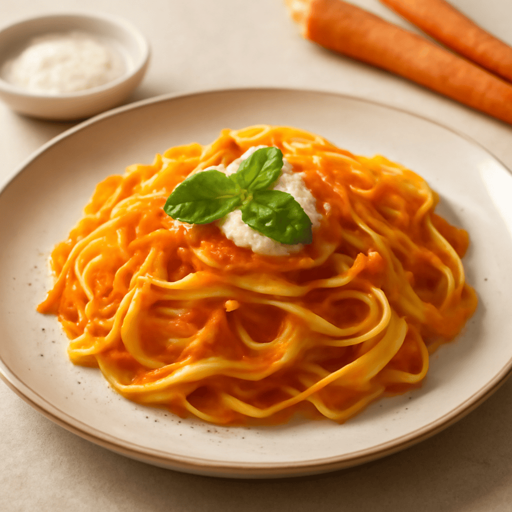 tagliatelle alla salsa di carote