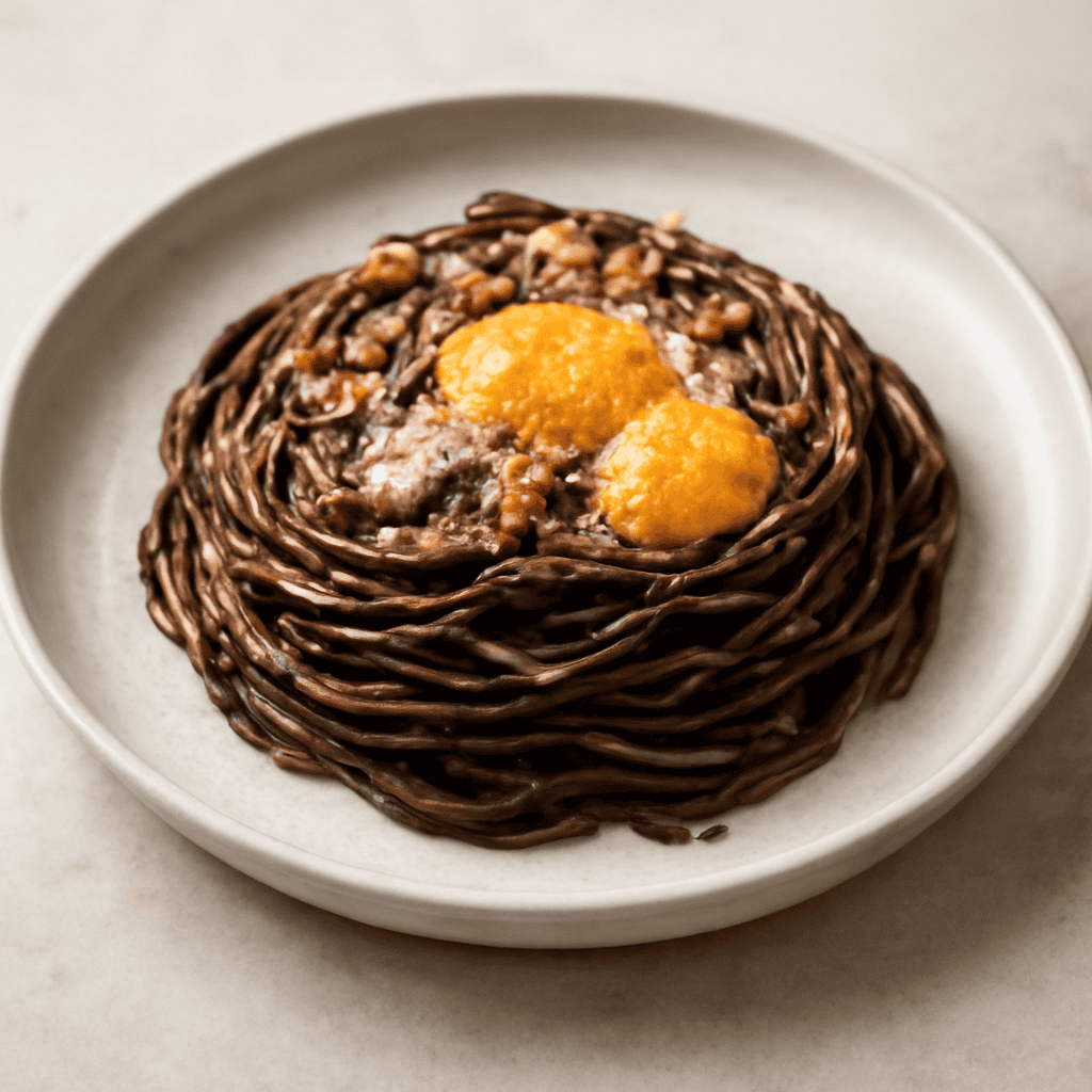 Tagliolini di caffè alla carbonara