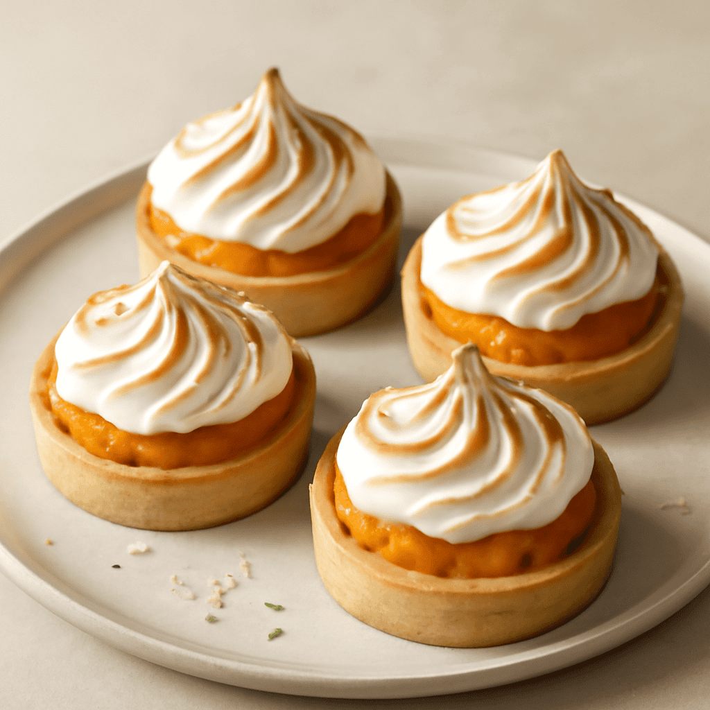 Tartellette meringate alle pesche