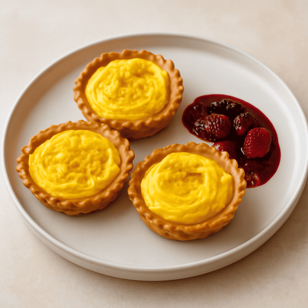 Tartellette ricotta e zafferano