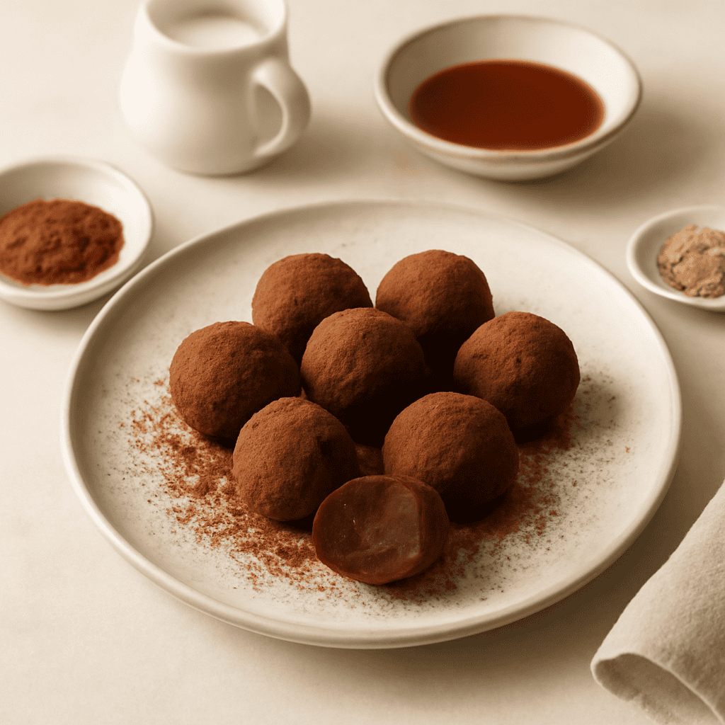 Tartufini al caffè e cardamomo