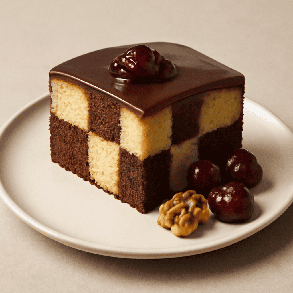 torta a scacchi alla cigliegia