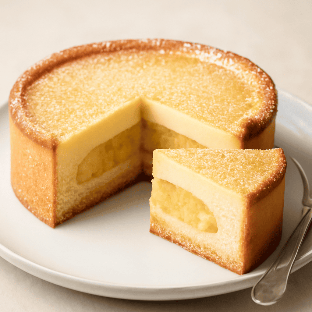 Torta flan al maraschino con inserto di ananas