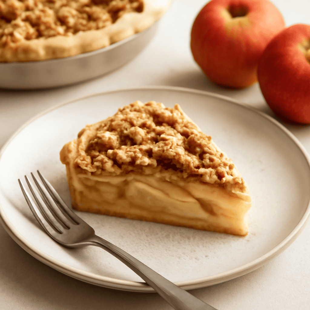 Torta flan alle mele