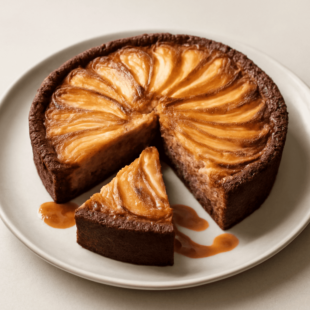 Torta frangipane alle nocciole e pere