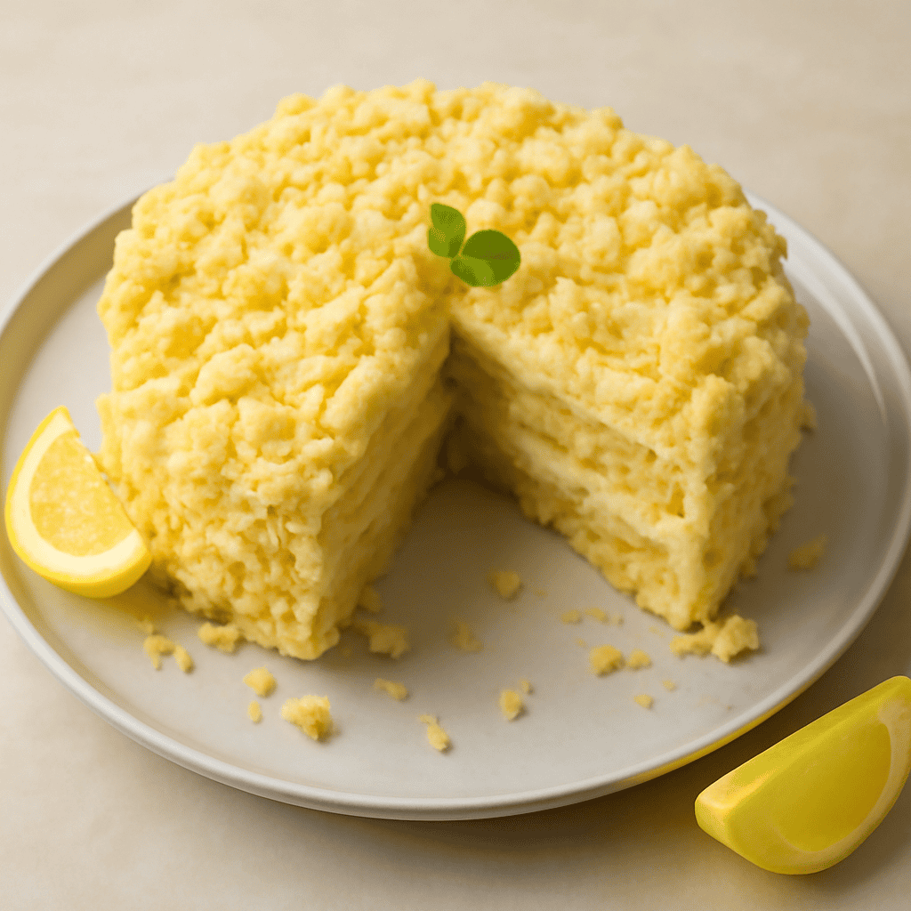 Torta mimosa al limone e profumo di zenzero