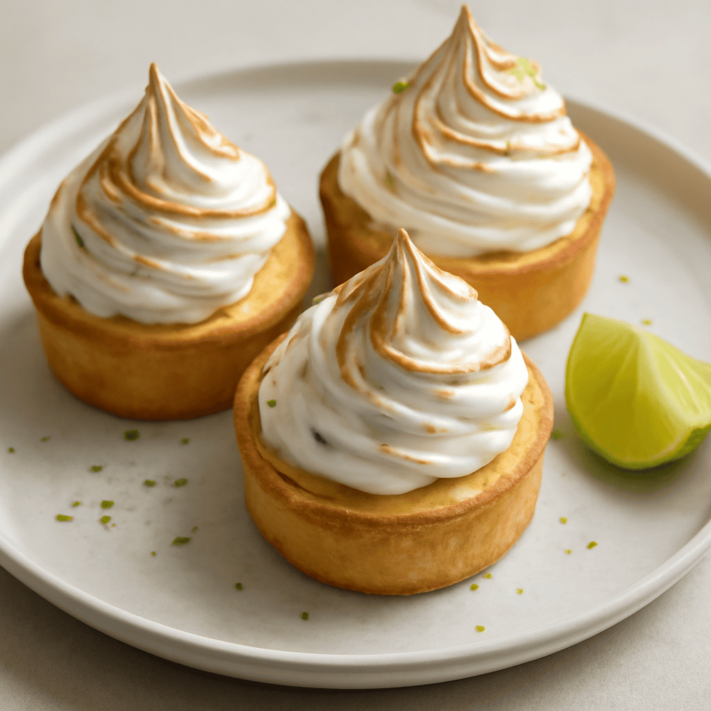 Tortini meringati al cocco e lime