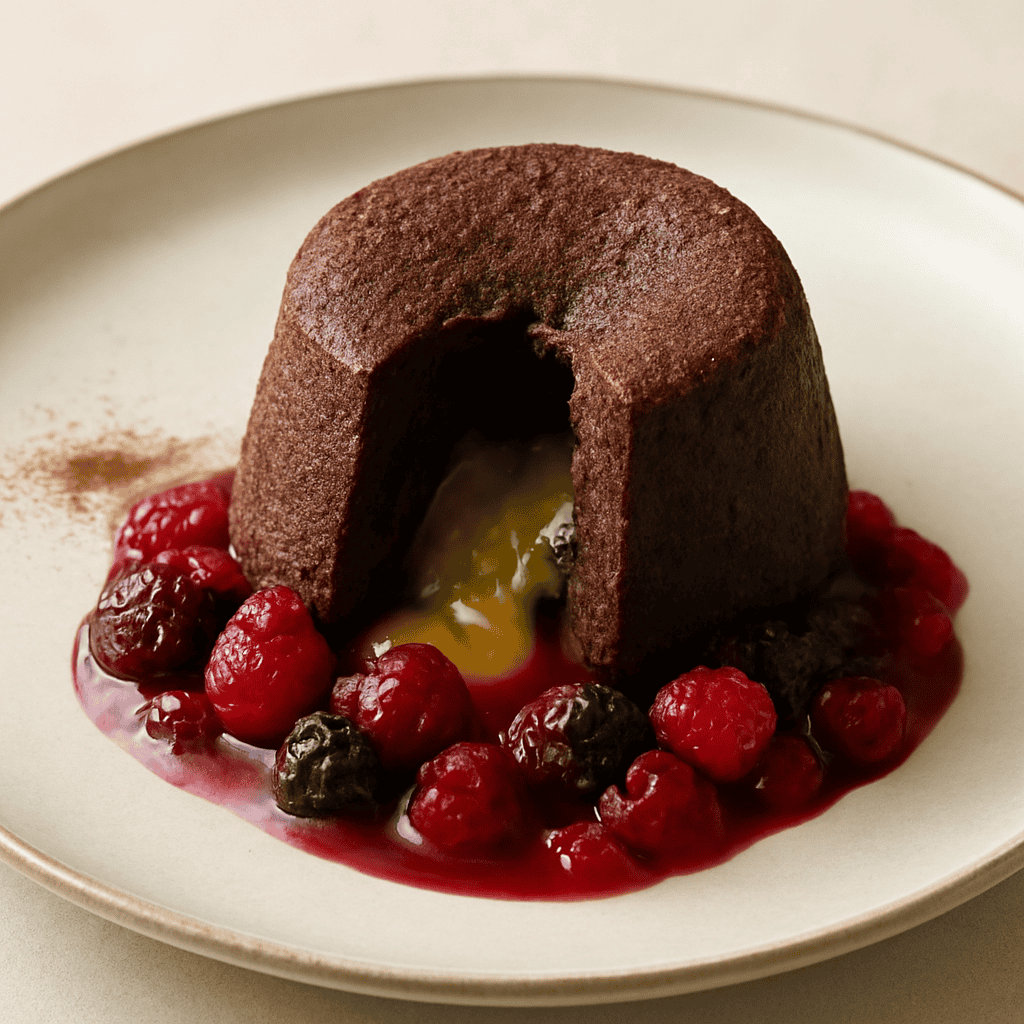 Tortino al Cioccolato Cuore Caldo al Curry