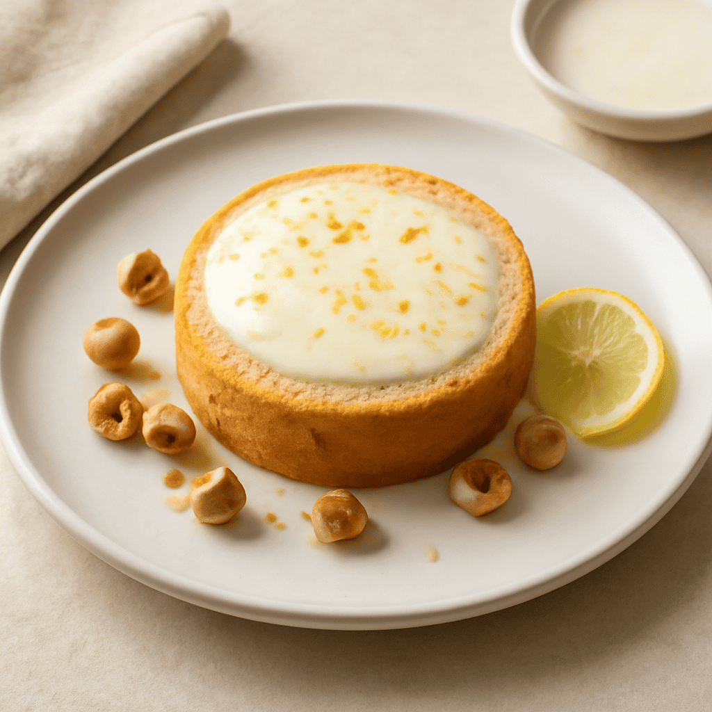 Tortino al limone e nocciole