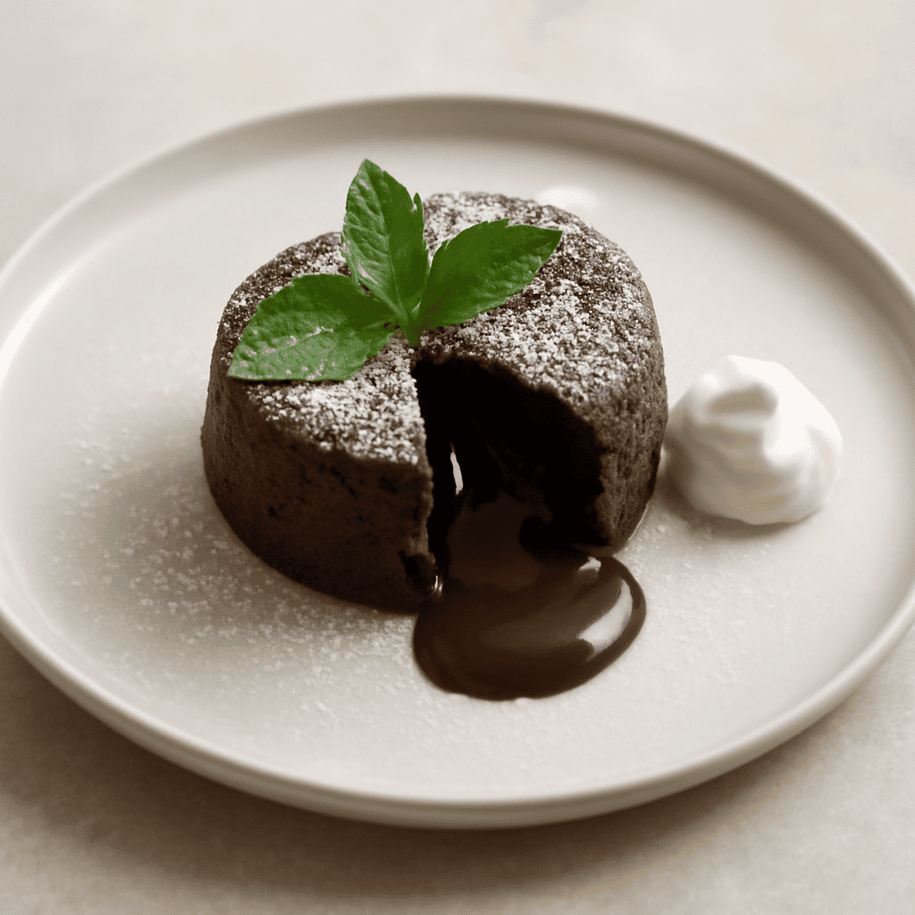 Tortino cuore caldo alla menta