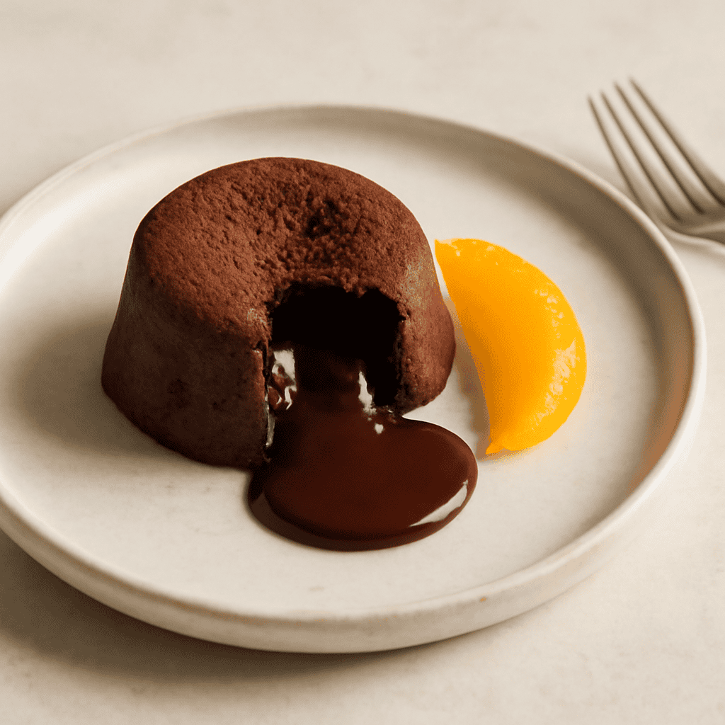 tortino fondente e arancio