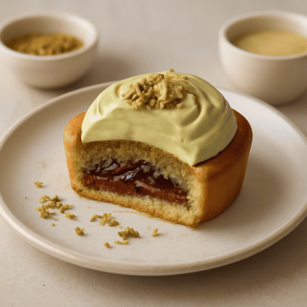 Tortino frangipane al pistacchio