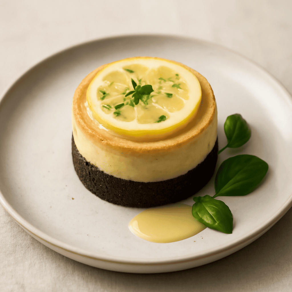 Tortino limone e basilico