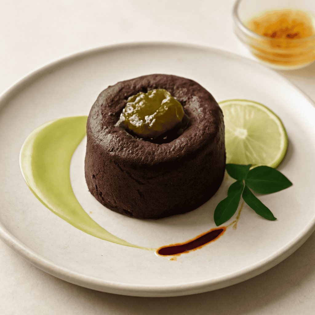 Tortino piccante con marmellata di salvia e lime