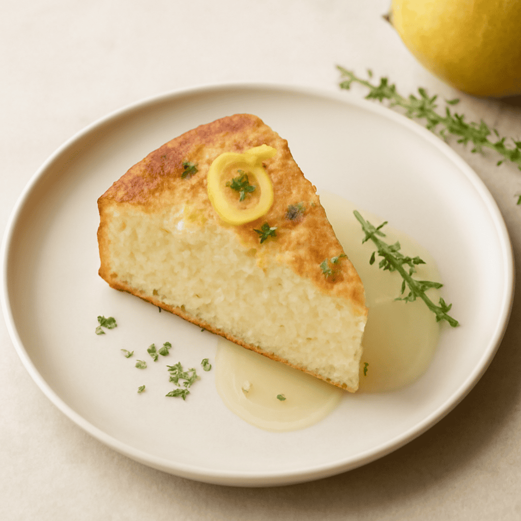Trancetto di ricotta con limone e timo