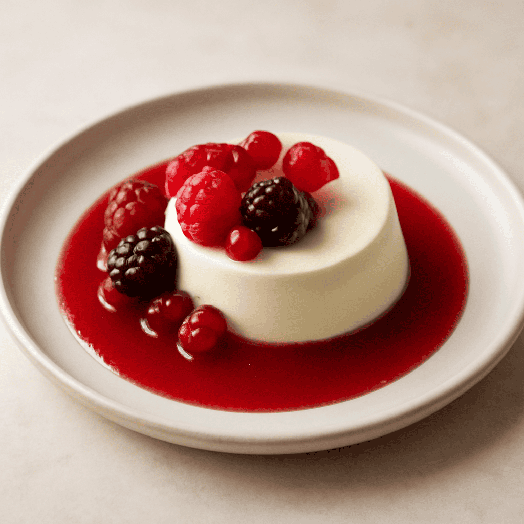 Zuppetta ai frutti rossi con bavarese al mascarpone